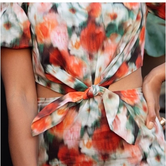 NWT J. Crew x Liberty Women’s 00 Hazy Day Floral Cut Out Liberty Fabric Dress - Picture 9 of 9